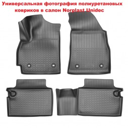 Коврики в салон Audi A3 (8V/8VA) 3D (2012) Ауди а3 Norplast Норпласт Unidec NPA10-C05-150 Модельные Полиуретановые С бортами Чёрные