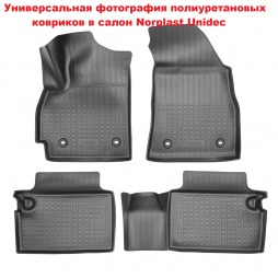 Коврики в салон Toyota Highlander (2014) (3 ряд) Тойота хайлендер Norplast ( Норпласт ) Unidec NPA00-C88-306 Модельные Полиуретановые С бортами Чёрные
