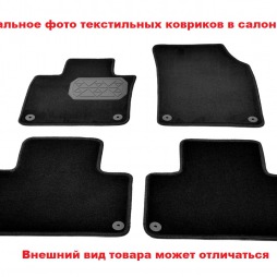 Коврики в салон ворсовые Ford Focus II (2004-2011) Форд фокус 2 Norplast ( Норпласт ) Unidec NPL-VTe-220-150a Текстильные Велюр Чёрные