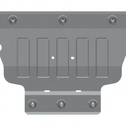 Защита картера двигателя и КПП ( коробки передач ) AUDI A 3 2012 - 2020 1.2TSI; 1,4 TSI АТ (CVT) Sheriff / Шериф 02.2483 AL 5 мм Ауди А3 2483