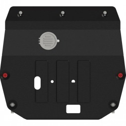 Защита картера двигателя и КПП ( коробки передач ) GAC GS8 2016 - 2022 2.0 AT SUV Sheriff / Шериф 28.4477 сталь 2,0 мм Гак Гс8 4477 V1